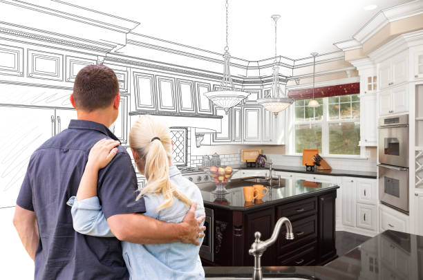Custom kitchen cabinets installed in a Wenonah home